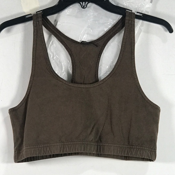 prAna Racerback Tornado Bra Women's Size L - Dark Roast Brown